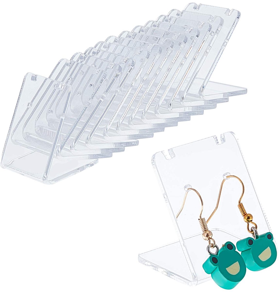 Dailygoods - Oorbelhouder - Sieraden Displays - Transparante Acryl - Organizer voor Oorbellen - Perfect voor Juweliers - 24 Compartimenten