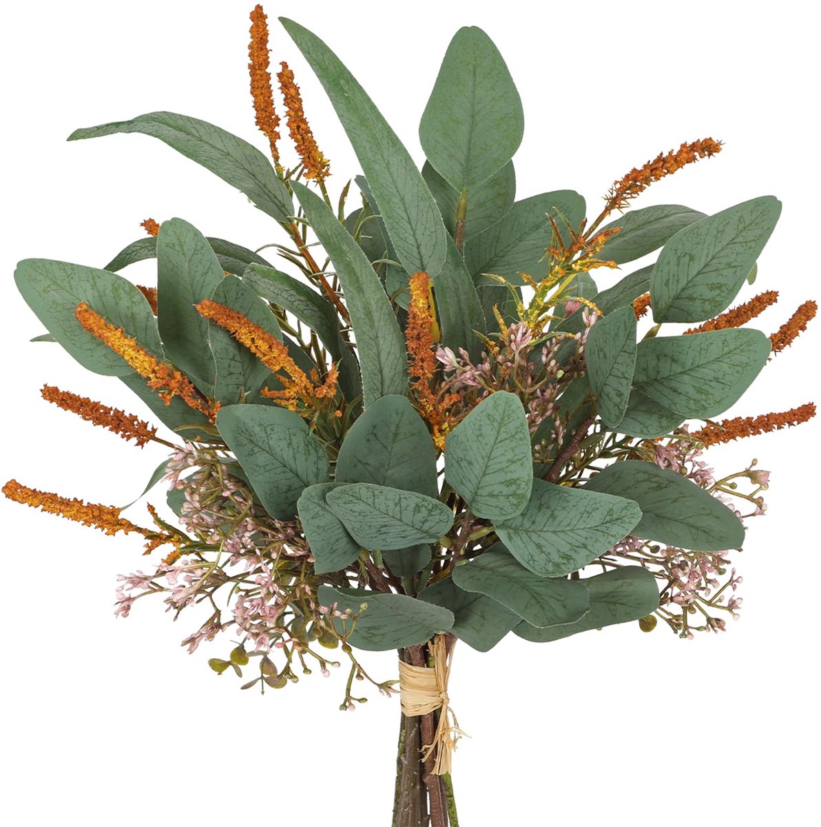 Dailygoods - Boeket Kunstbloemen Eucalyptus 48 cm voor Woonkamer en Slaapkamer