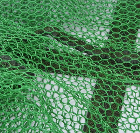 Schepnet Rubber Bekleed - Vangnet Visnet - Verantwoorde Visserij - Visvriendelijk Slijmvlies Beschermend - 150 cm - Zwart — afbeelding 4