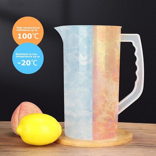 Sapcentrifuge Mengkan - Drankdispenser Kan - Dranken Mengen - Lekvrij Deksel - 2000 ml - Veelkleurig — afbeelding 3