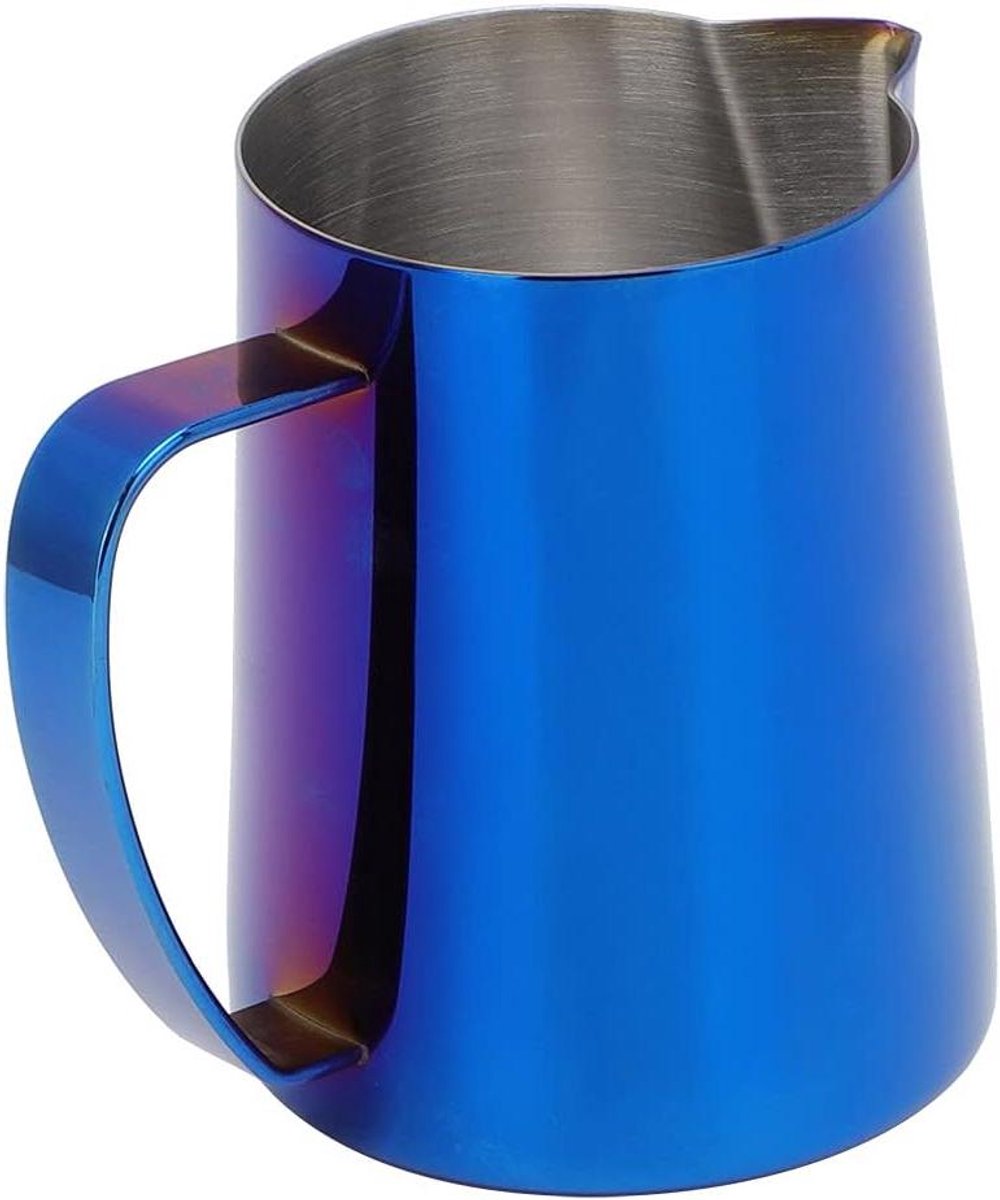 Koffiekan Melkopschuimer - Latte Art Kan - Koffiebereiding - Precisie Uitloop - 600 ml - Blauw