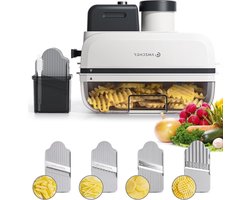 Keukenmachine Groentesnijder - Wafelsnijder Frietsnijder - Creatief Koken - Direct Snijsysteem - 38 Kilogram - Zilver