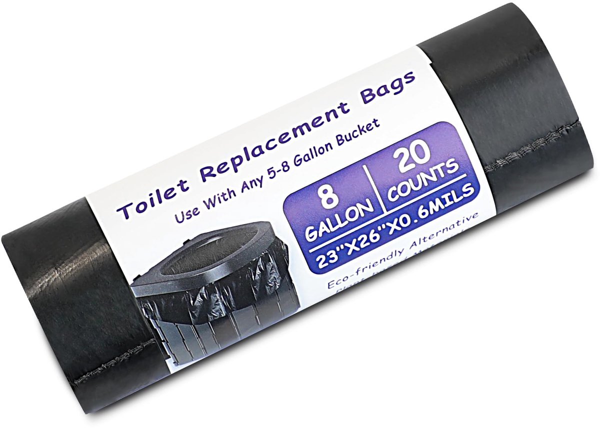 Dailygoods - 20 Stuks Biodegradeerbare Toilettassen - Geschikt voor Camping en Huishoudelijk Gebruik
