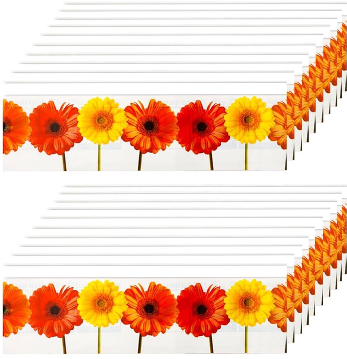 Dailygoods - 30 Stuks Binnen Vliegenvangers - Bloemontwerp Herbruikbaar