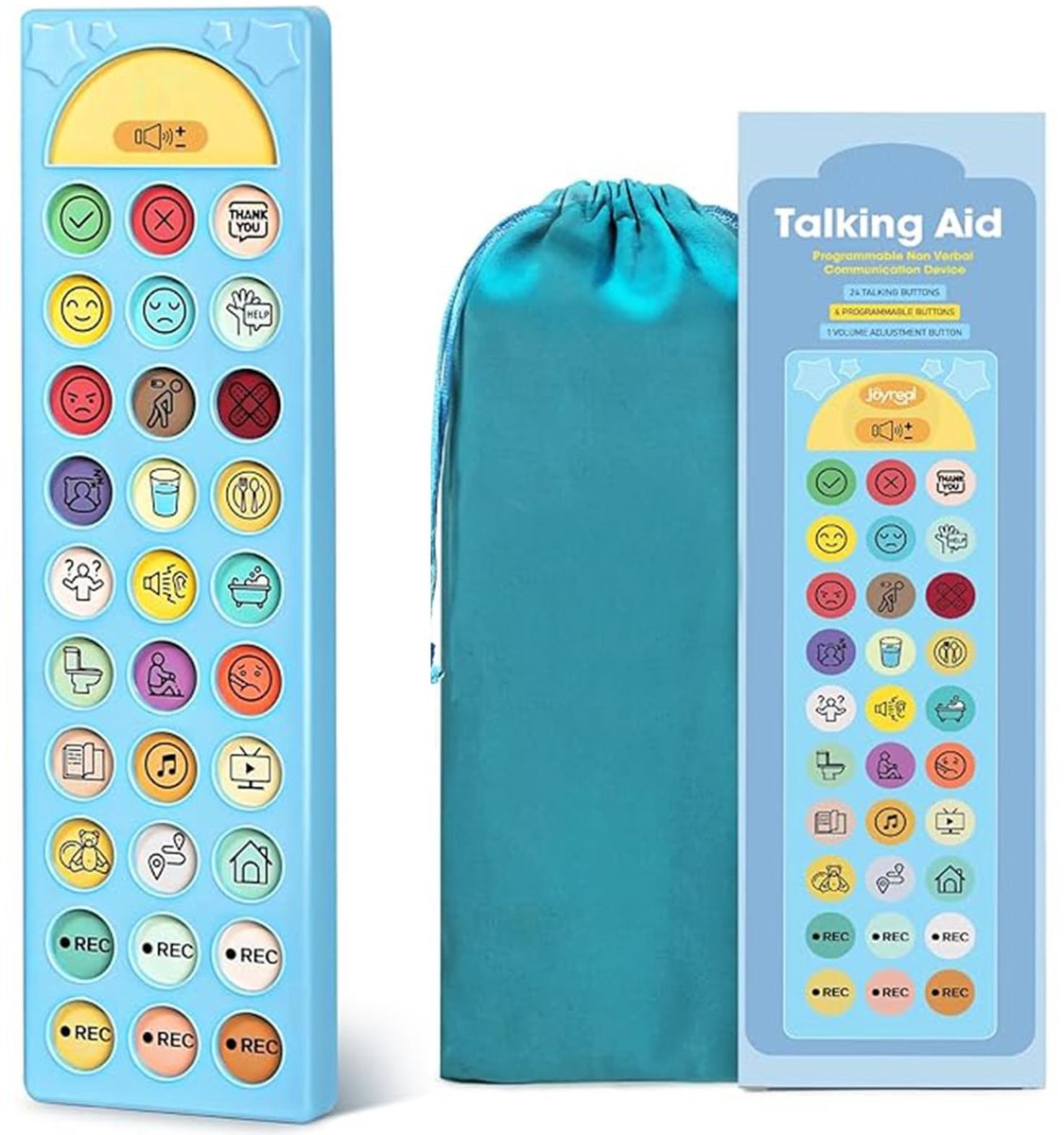 Dailygoods- Communicatietool met 6 programmeerbare toetsen - Instelbaar volume - Spraaktherapie - Revalidatie - Voor volwassenen/kinderen - CAA-apparaat - Spraakcomputer