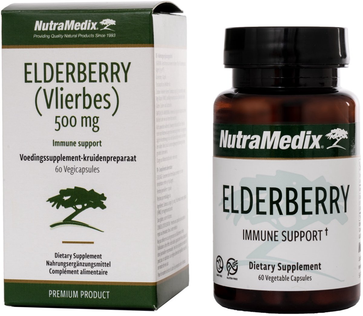 Nutramedix Vlierbes elderberry 60 Capsules