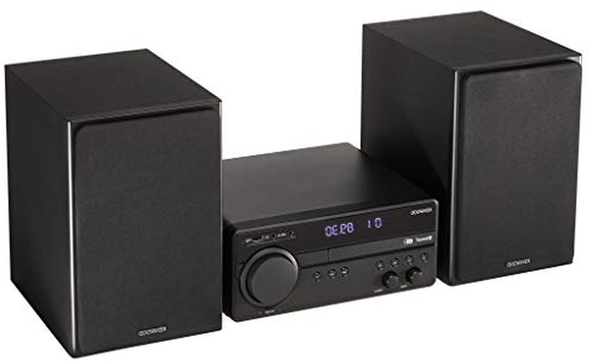 Micro HiFi Systeem - Stereo Installatie - Muziek Luisteren - Draadloze Streaming - 100 Watt - Zwart