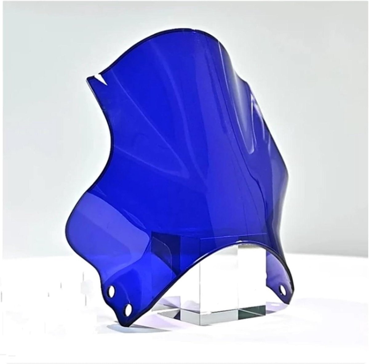 Motorcycle Windshield - Wind Deflector - Comfortabel Rijden - Universele Pasvorm - 5-7 inch Koplampen - Blauw