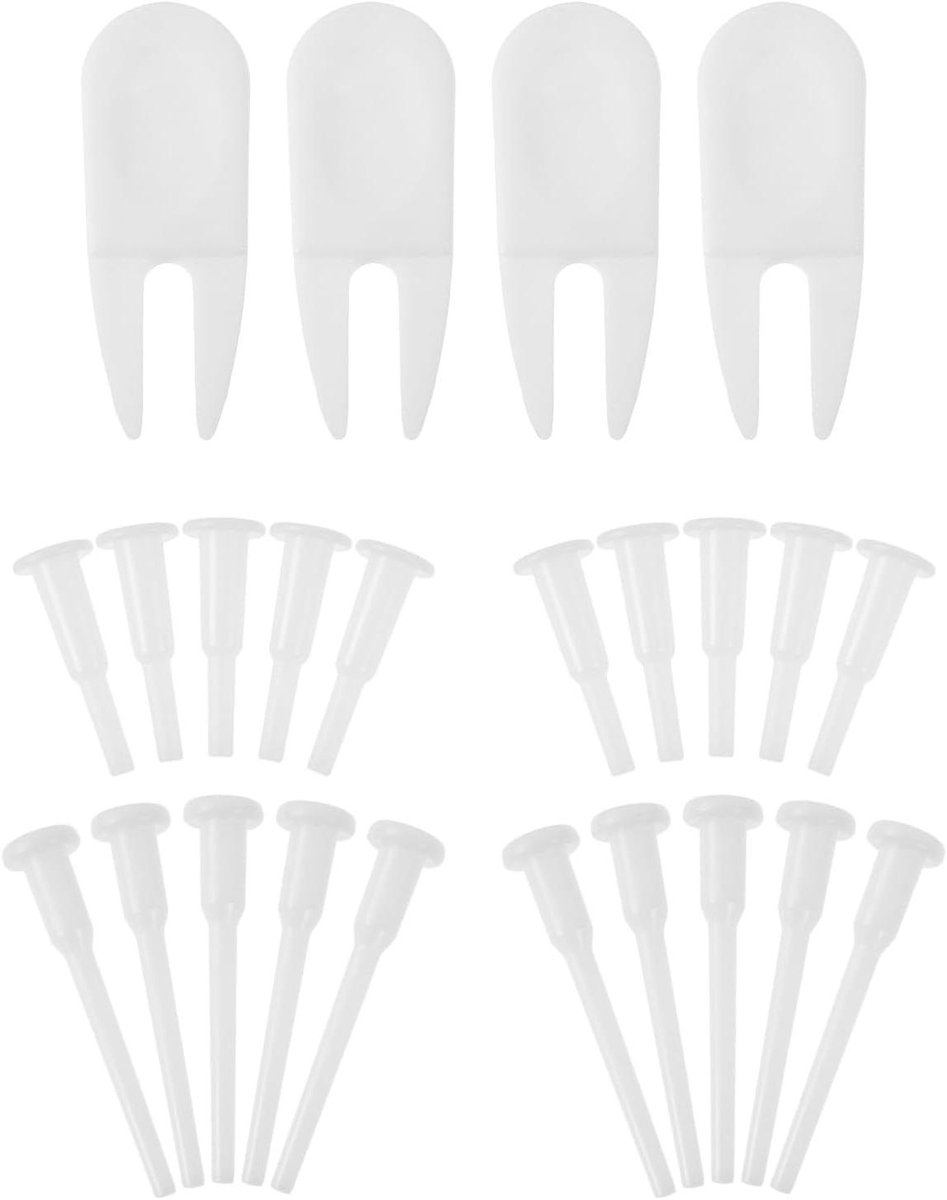 Balansbal Pluggen Set - Yogabal Stoppers - Stabiliteit Verbeteren - Lekvrije Luchtstoppers - 5.5 cm 3.1 cm - Wit