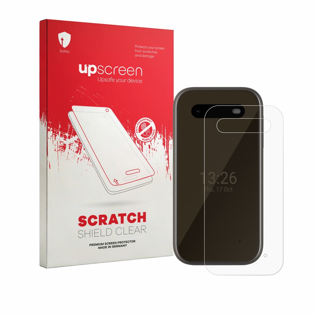 upscreen - Screenprotector voor HMD 2660 Flip 4G (Achterkant) - Folie Beschermfolie transparant