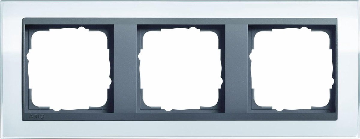 Afdekraam 3-voudig - Wandplaat Frame - Schakelaars Monteren - Voor Schakelaar Programma - 8 x 8 x 8 cm - Wit