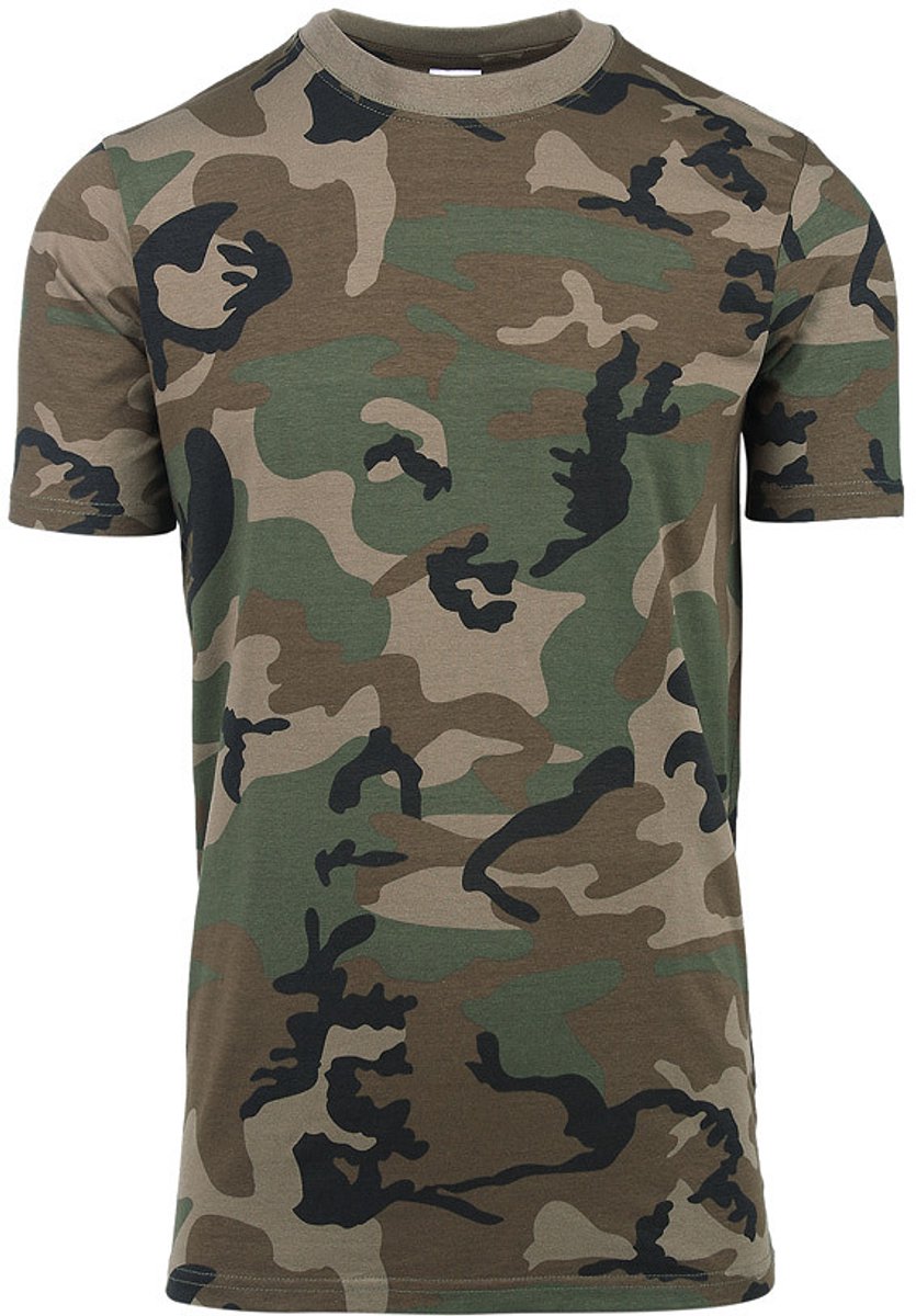 T-shirt Fostee camo Usa Woodland