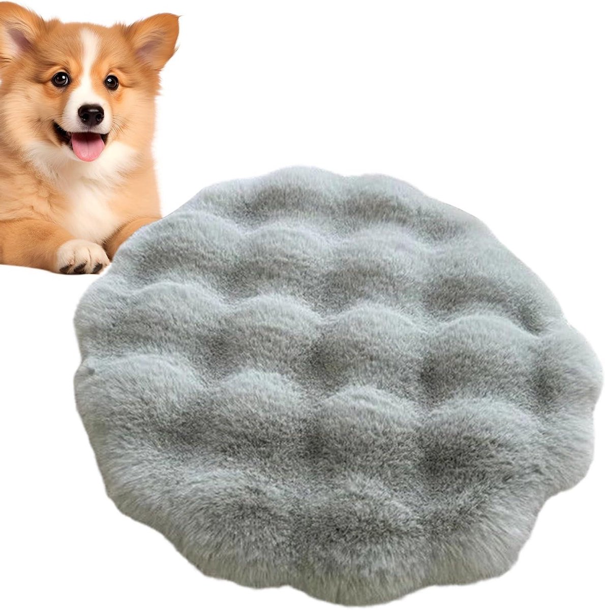 Huisdier Kussen - Hondenmat Kattenmat - Comfort Bieden - Zelfverwarmend Ontwerp - 30x20x20 cm - Groente