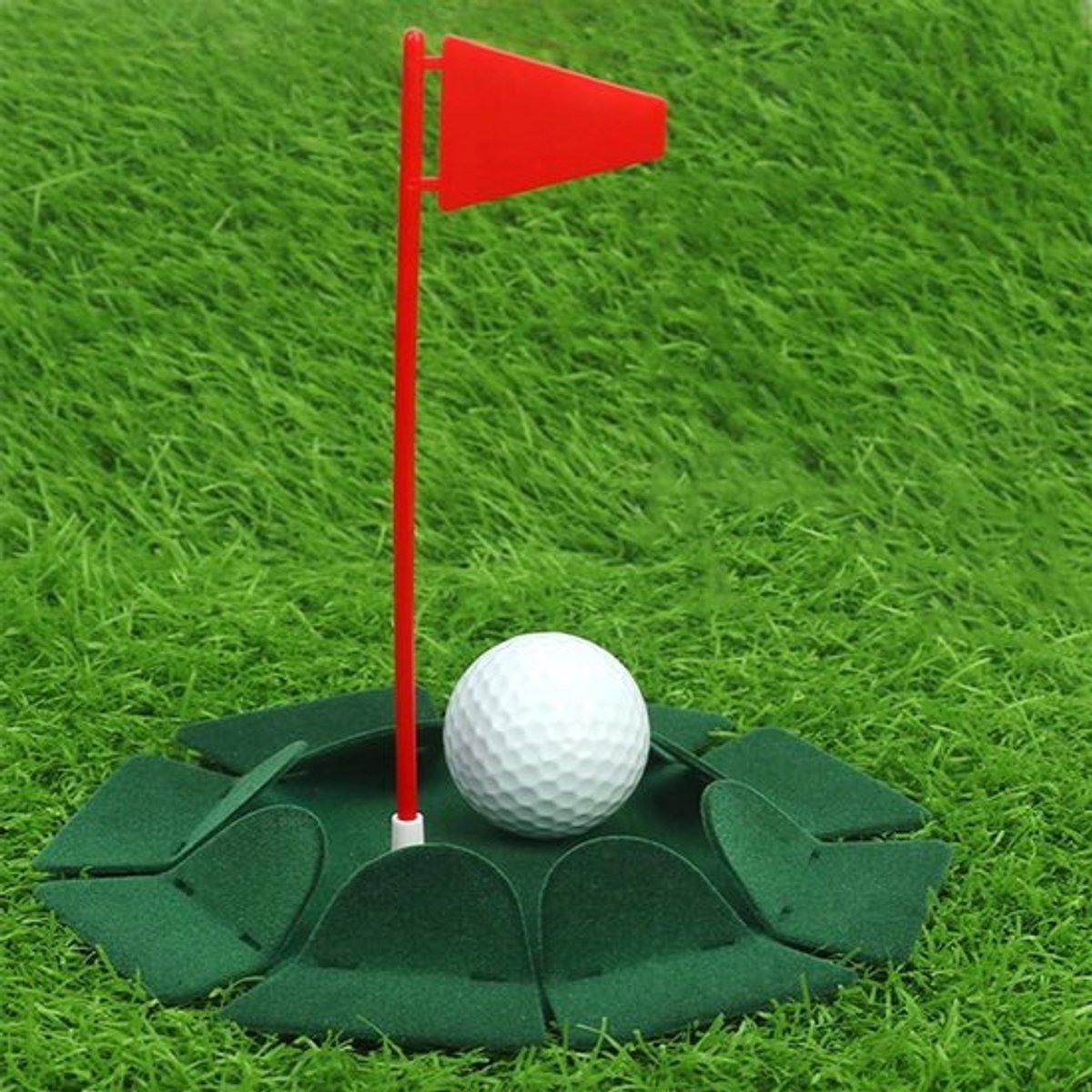 Golf Putting Cup voor Binnen en Buiten - Groen - Putter Training - Oefen Putting Hulp