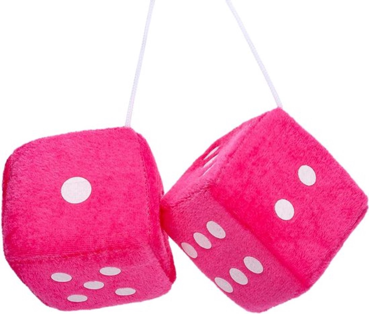 Pluche kubus auto-accessoires om op te hangen voor achteruitkijkspiegel - Binnenachteruitkijkspiegel hanger