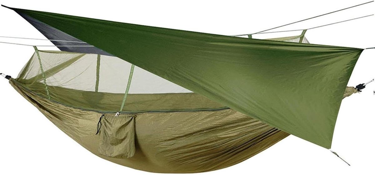 Hangmat Zeil - Outdoor Luifel - Kamperen Bescherming - Waterdicht Scheurbestendig - 2.55 x 1.6 m - Groen