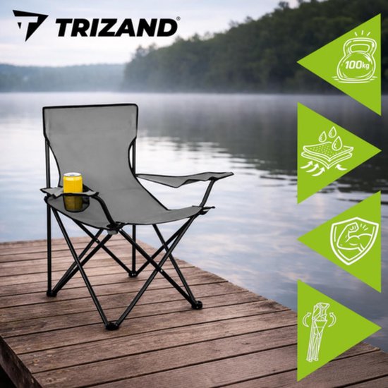 Trizand Lichtgewicht en duurzame visstoel - Grijs van Trizand — afbeelding 3