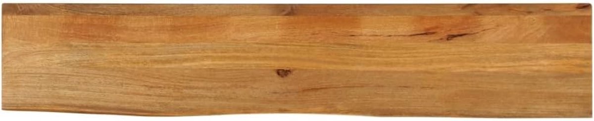 Tafelblad Massief Mangohout - Houten Blad Vervangend - Tafel Opknappen - Natuurlijke Boomrand - 140 x 20 x 25 cm