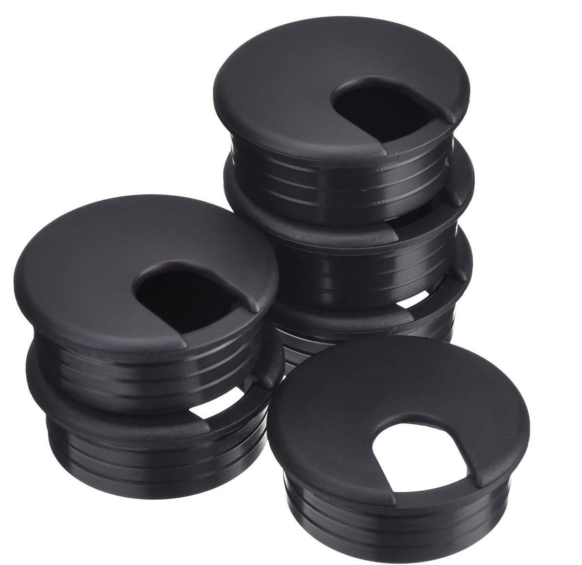 Bureau Grommet Koord Kabeldraad Grommet PC Computer Bureau Plastic Grommets Kabel Tidy Draad Gat Cover Draad Organisatoren (6 Pack)