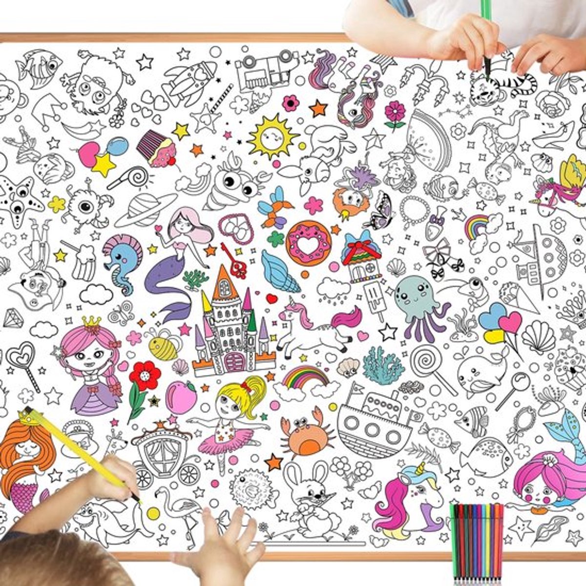 SPHProducts - Grote kleurposter - Kleurboek - Voor kinderen - 118 x