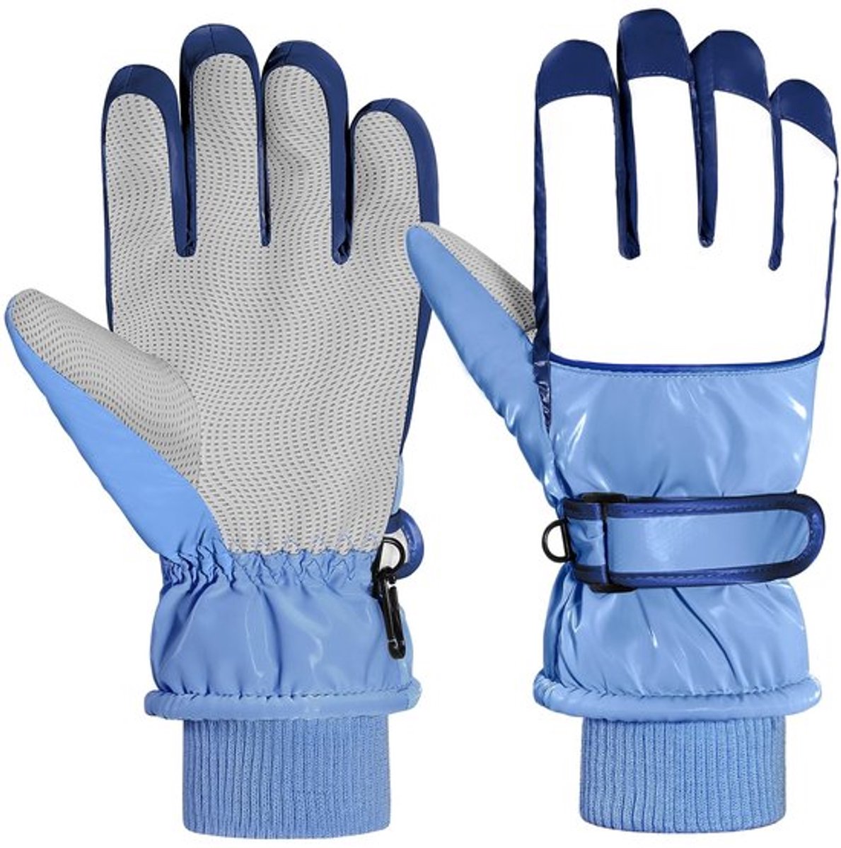 Dailygoods- Skihandschoenen Kind Waterdicht Winddicht Thermisch Wit