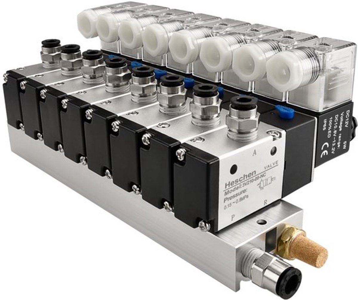 Dailygoods - Elektrische pneumatische magneetventiel - 3v210-08 - 8