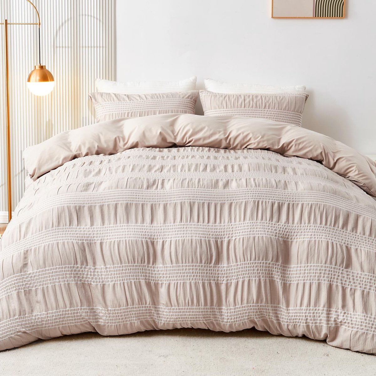Dailygoods- Dekbedovertrek 220 x 240 - Dekbedovertrek 80 x 80 - Beddengoed - Katoen - Eenpersoons/tweepersoons - Comfortabel en ademend - Beddegoed