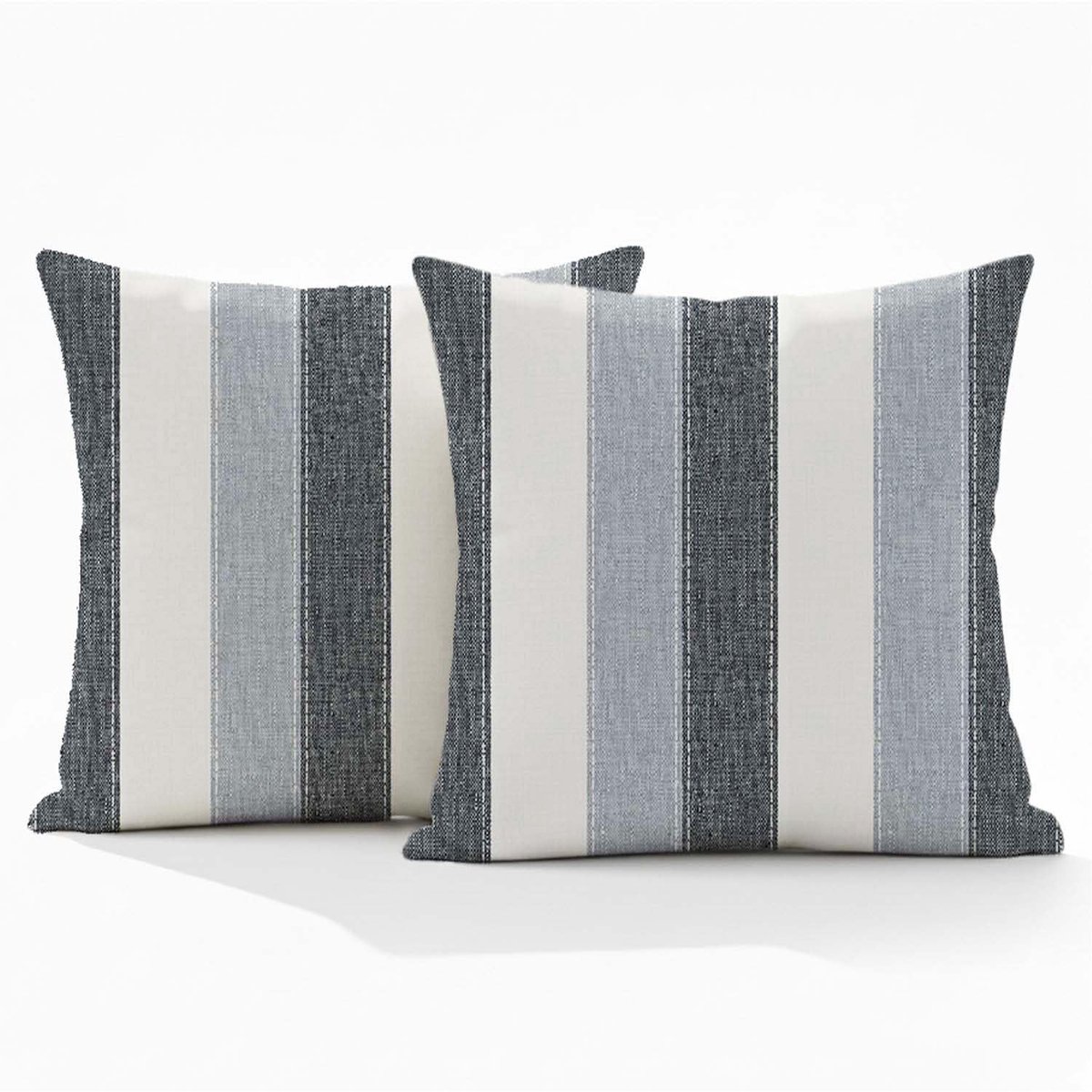 40 x 40 cm, wit, gestreept patroon, grijs, zwart, kussenhoezen, decoratieve kussenslopen, moderne decoratieve kussens, vintage bankkussenhoes voor woonkamer, bank, outdoor, wasbaar