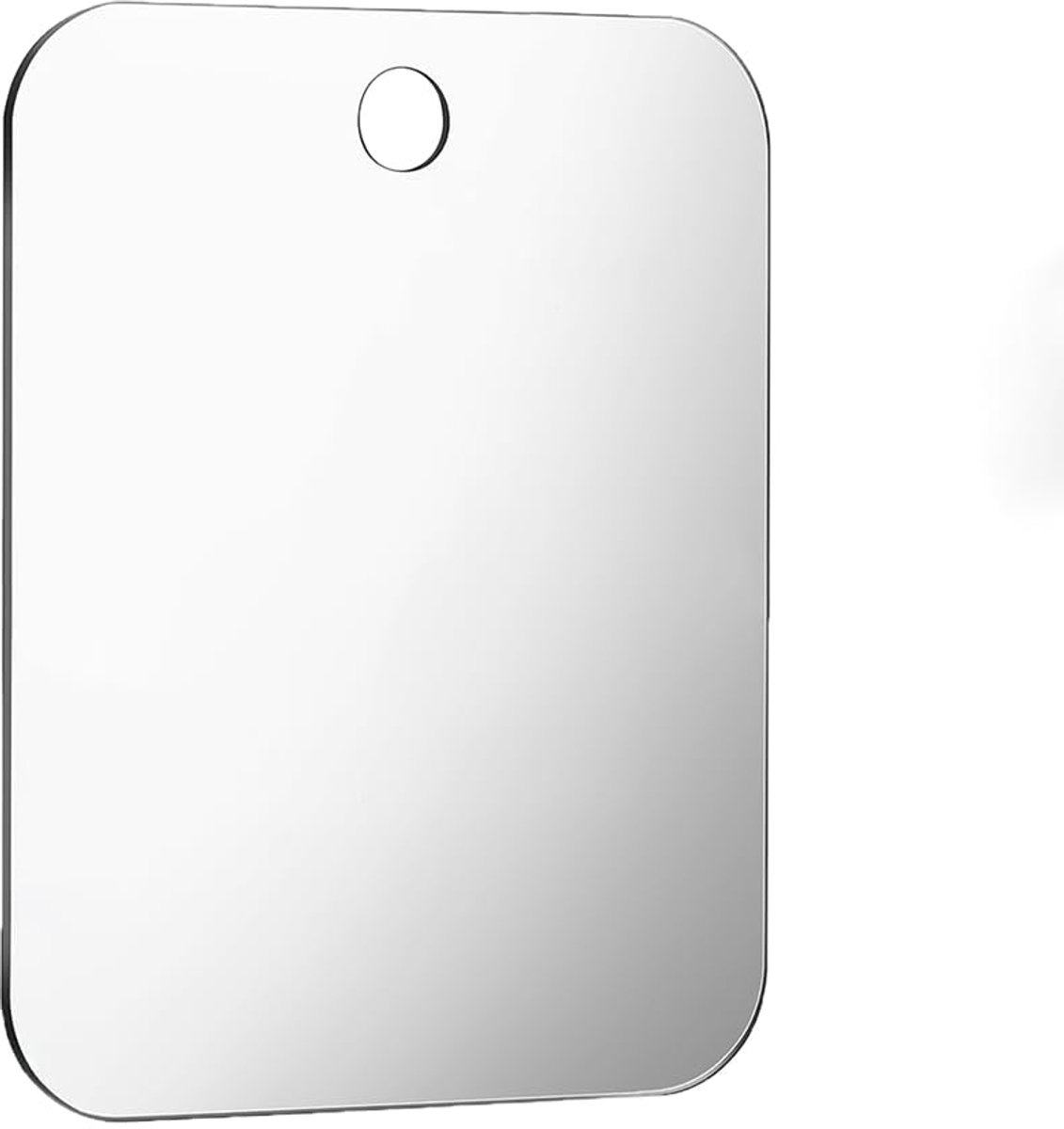 onbreekbare douchespiegel met zuignap, frameloos, kleine hangende badkamerspiegel, make-upspiegel voor de badkamer, reisspiegel, handspiegel, helder