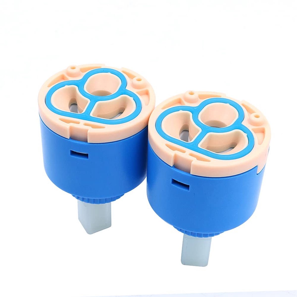 Dailygoods- Kraancartridge 40 mm - Vervangende Keramische Cartridge - Watermixer - Keukenkraan - Badkamerkraan - 2 Stuks - Mengkraan