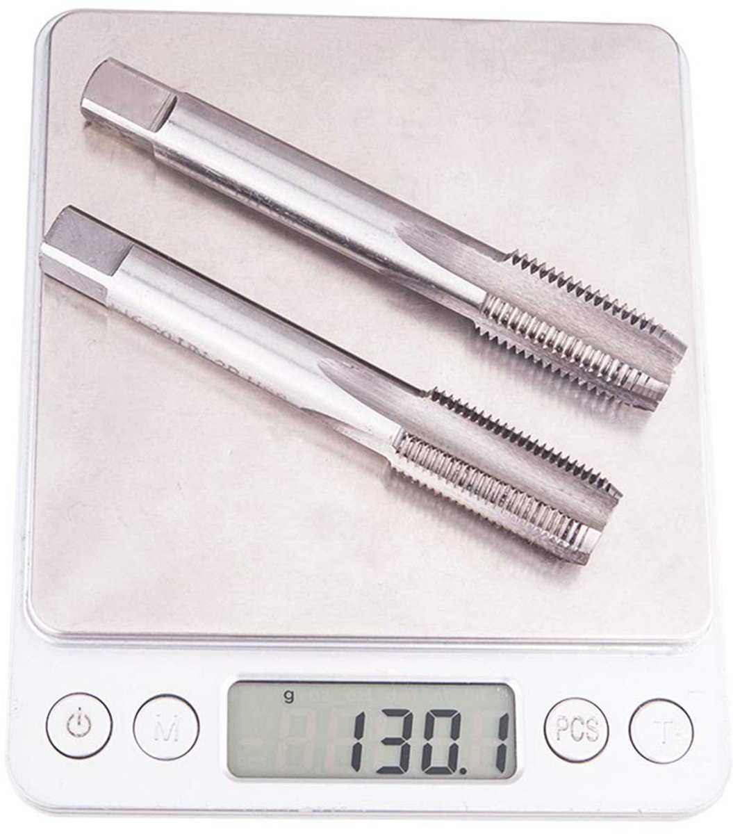 Dailygoods- Machine Tap M10 x 1,25mm - 2 stuks - HSS Uncoated - Draad Tappen - Slijtvast - Geschikt voor Metalen - Draadtap