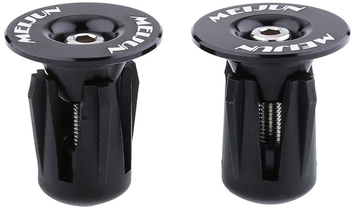 Dailygoods- Fietsstuur Eindstekkers Aluminium - 2 Stuks - Fiets Bar Grip Plug - Handvat Eindkappen - Geschikt voor Stuur 22-24 mm - Hoogwaardig Materiaal - Fietshandvat Eindkappen