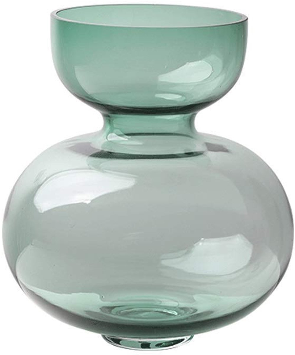 Exquisitetransparent Glass Water van het bloemstuk Home Decoration Golden Border Brighter Floral Leven Bloem van het glas bloem vaas (Color : Greenb)