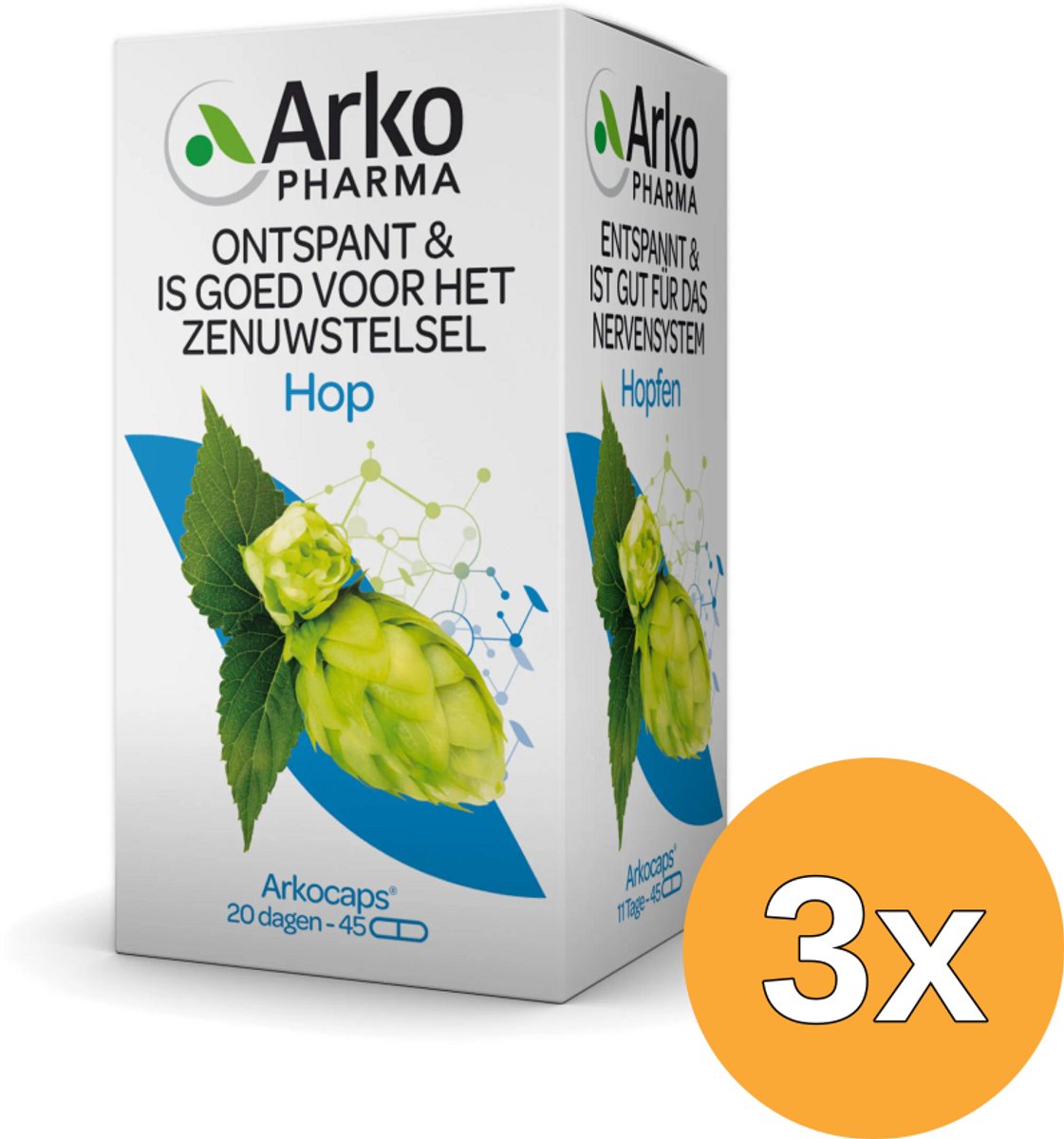 3x Arkocaps Hop (45 Capsules)
