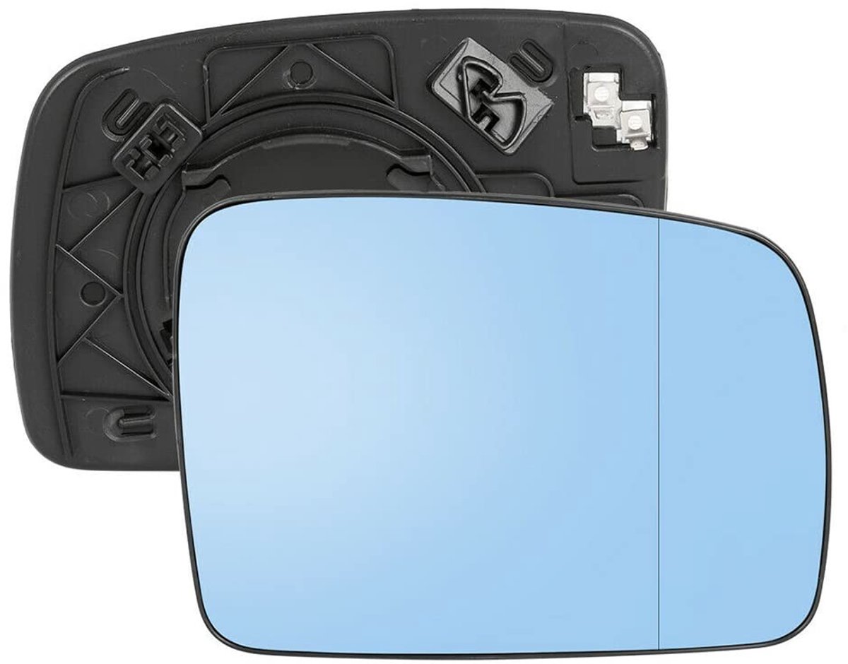 Dailygoods - Zijspiegelglas autospiegel - Blauw getint - Verwarmd - Links en rechts - Geschikt voor LR2 LR3 R-ange R-over 04-09