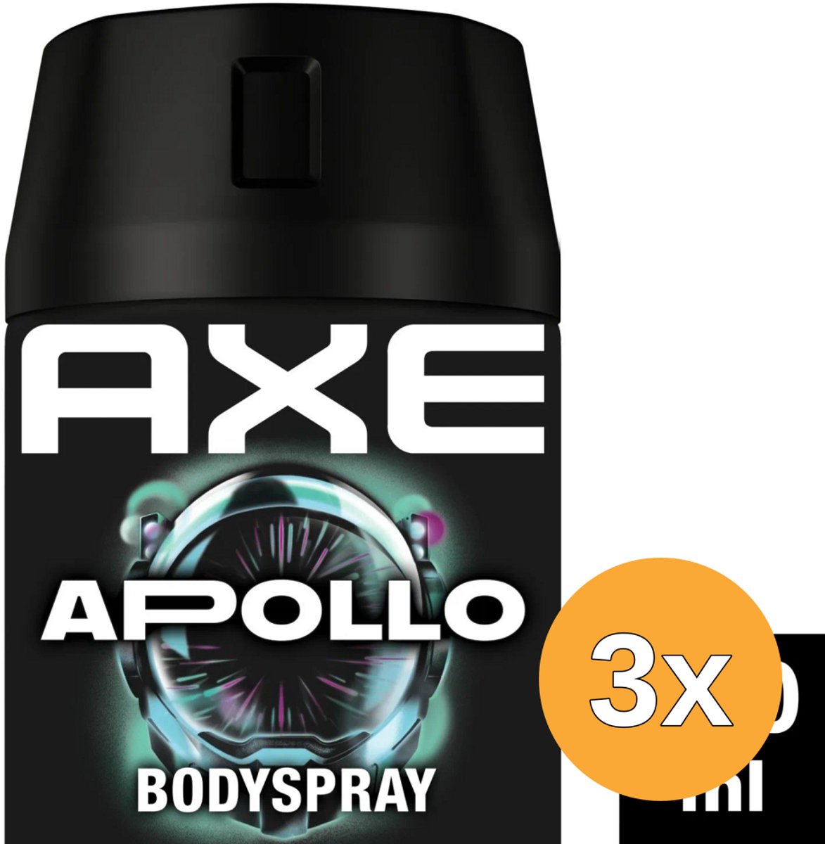 3x Axe Deodorant Spray Apollo (150 ml)