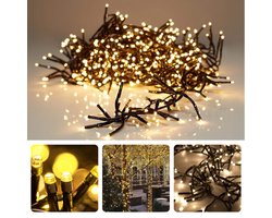 Éclairage de Noël Cheqo® - Éclairage de sapin de Noël - Lumières de Noël - 560 LED - 11M - Pour intérieur et extérieur - Minuterie - Wit chaud - 8 fonctions d'éclairage - Cordon long - Éclairage en grappe - Éclairage d'ambiance - Éclairage de fête