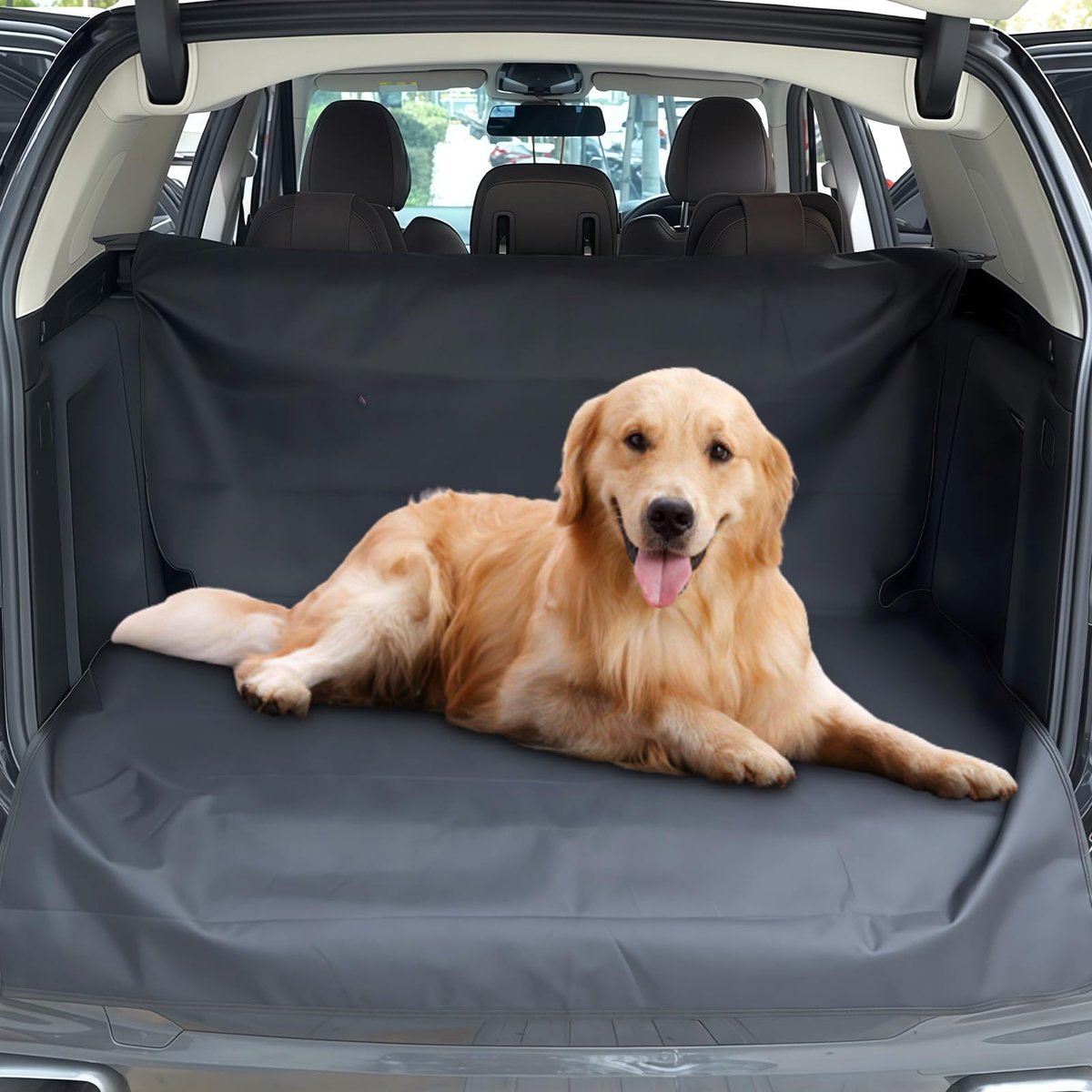 Kofferbakbeschermer hond: universele kofferbakbeschermingsmat hond, waterdichte en krasbestendige kofferbakbescherming, bumper bescherming kofferbak, kofferbakdeken honden voor auto 150 x 120