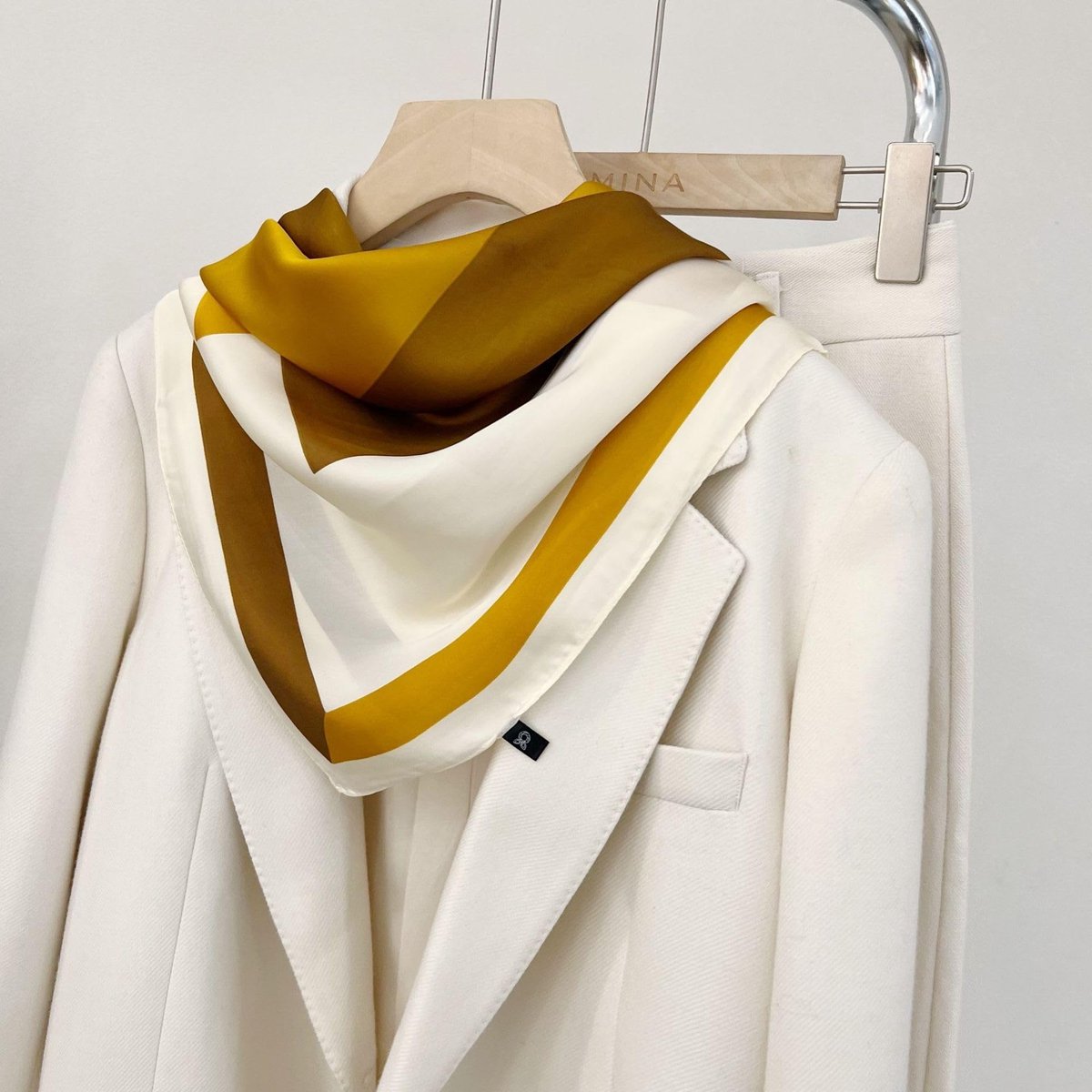 Zijden sjaal voor dames lange sjaal voor vrouwen hoogwaardige zijden doek zijden sjaal - halsdoek en chiffon stola