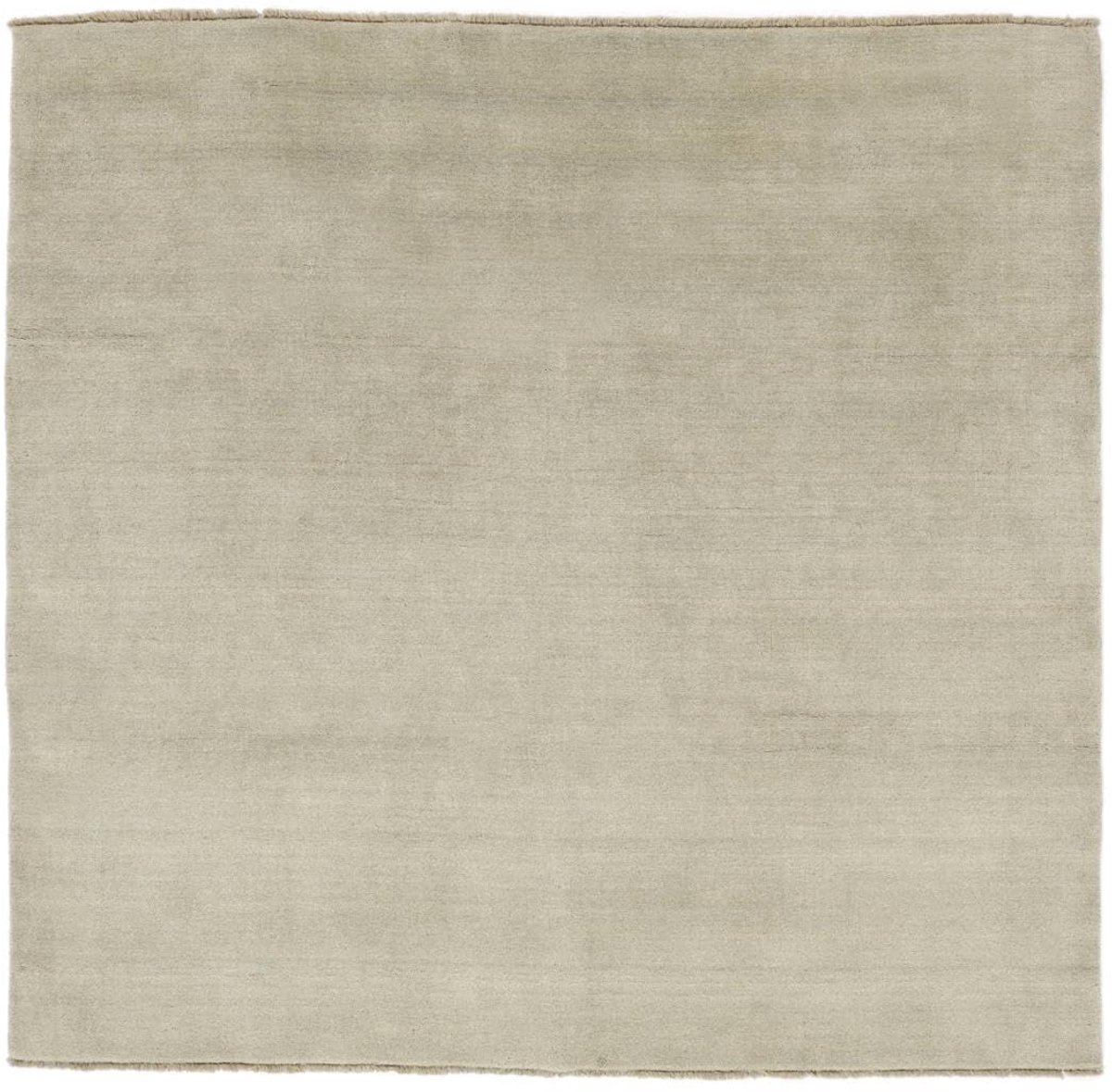 Handloom fringes, Vloerkleed, Moderne, 250 x cm, Vierkant, Middelpolig, Woonkamer, Eetkamer, Slaapkamer, Alleen chemisch reinigen, Care & Fair gecertificeerd, Licht Groen/Grijs