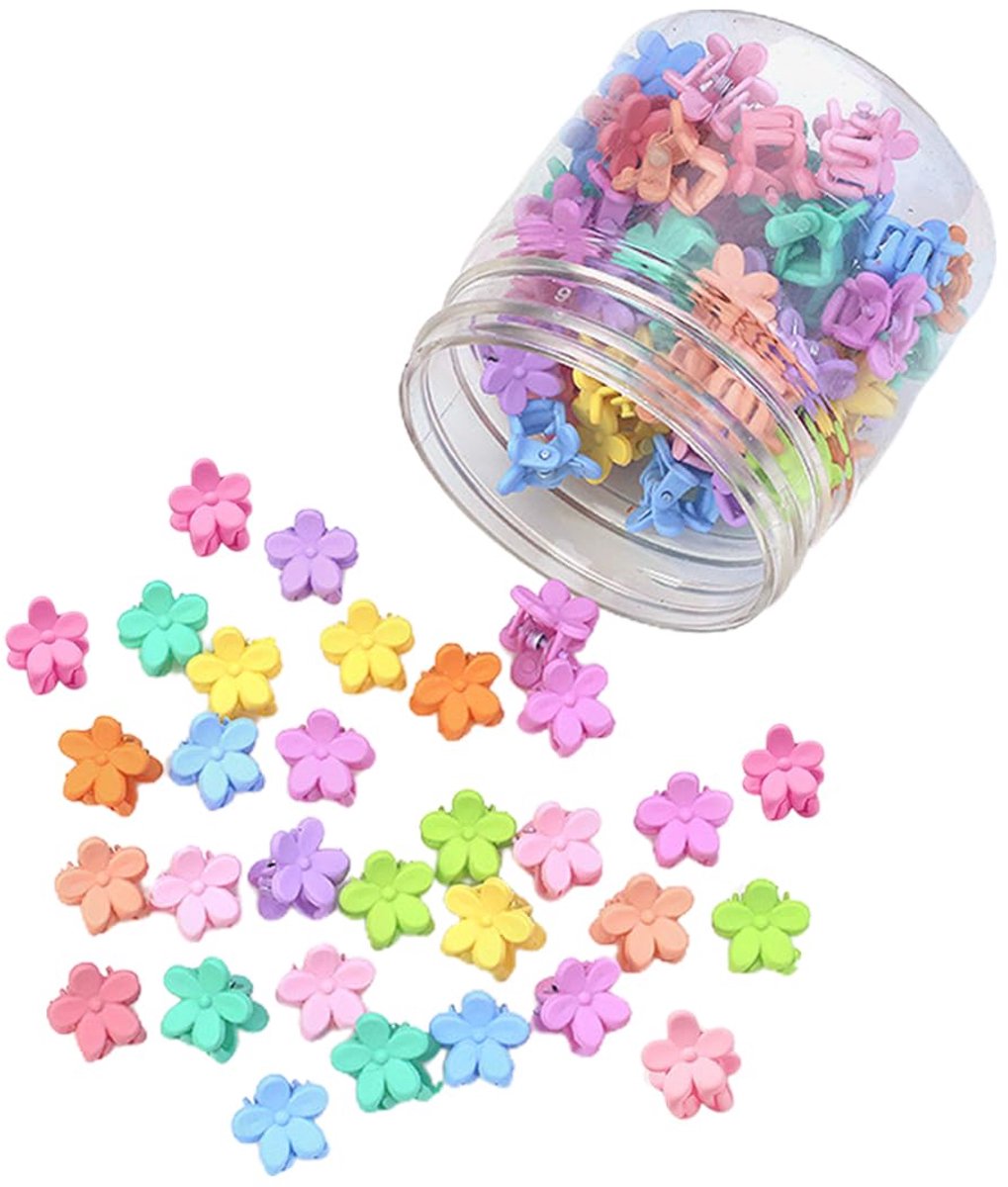 Haarspelden voor meisjes, mini-haarspelden, kleine haarspelden, kleurrijke haarspelden met bloemenvorm