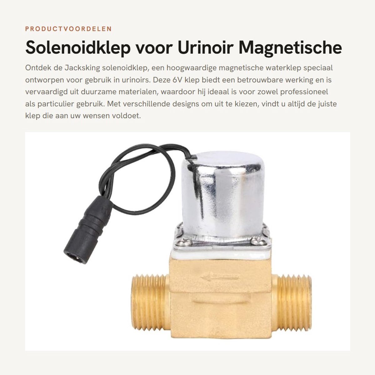 Dailygoods- Waterklep 6 V - Magneetventiel - Onderhoudsaccessoires - Hoogwaardige materialen - Professionele productie - Betrouwbare eigenschappen - Solenoïde
