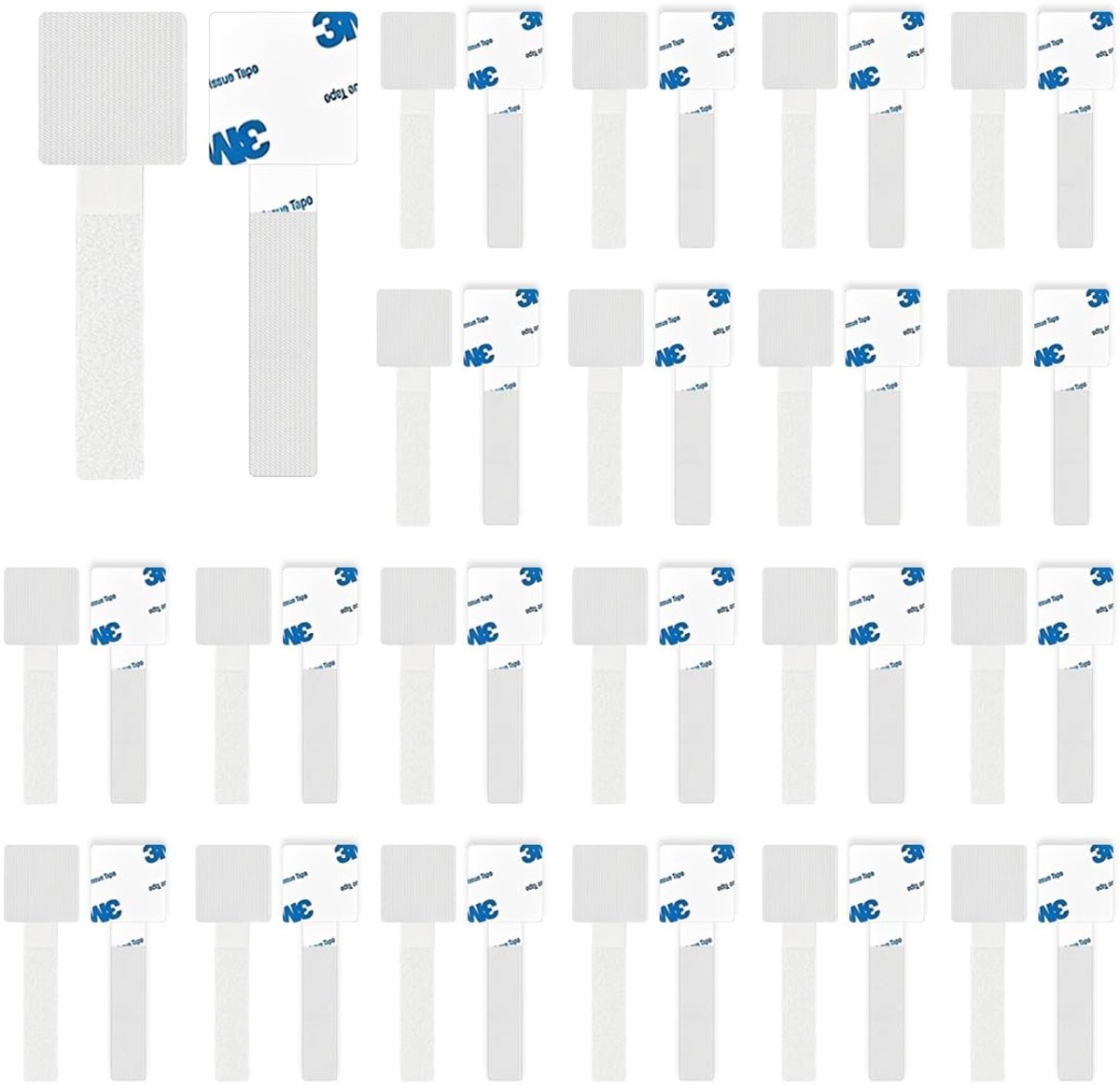 Dailygoods- Kleefhaken 45 Stuks - Zelfklevend - Voor Buiten - Bevestiging voor Netten - Eenvoudige Installatie Zonder Boren - Duurzame Hechting - Zelfklevende Haken