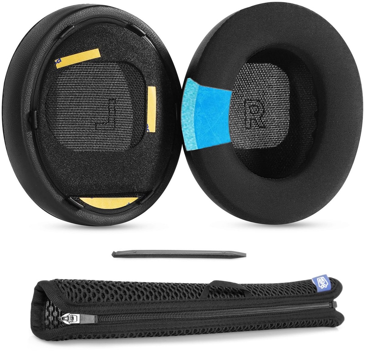 Dailygoods - Vervangende koelgel oorkussens compatibel met Bose QuietComfort (QC) Ultra draadloze hoofdtelefoon hoofdband oorkussens met ademende ijszijde stof