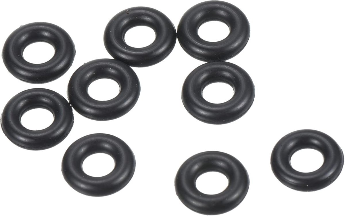 Dailygoods - PATIKIL 100 stuks nitrilrubber O-ringen 7 mm AD 3 mm ID 2 mm brede metrische afdichting voor waterkraan loodgieterswerk autoreparatie zwart