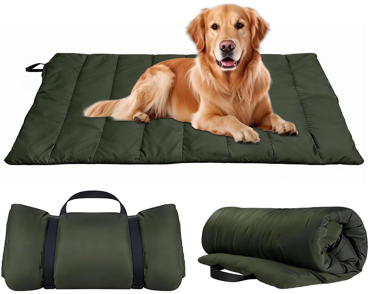 Dailygoods- Hondenbed Draagbaar - Waterdicht - Oprolbaar - Slaapmat - Machinewasbaar - Comfortabel Interieur - Hondenslaapmat