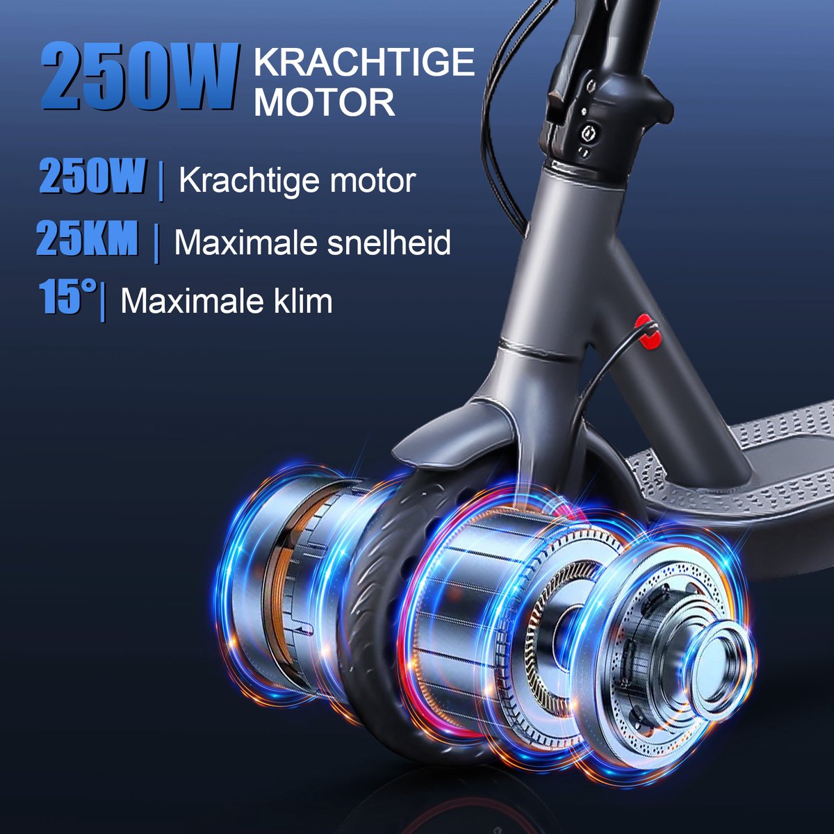 LADPED LP80 Elektrische Step Voor Volwassenen – 350W – 25 km/u – 36V 10.5AH – 25 km – 8.5'' – Dubbele Remsysteem – Met App – foto 8
