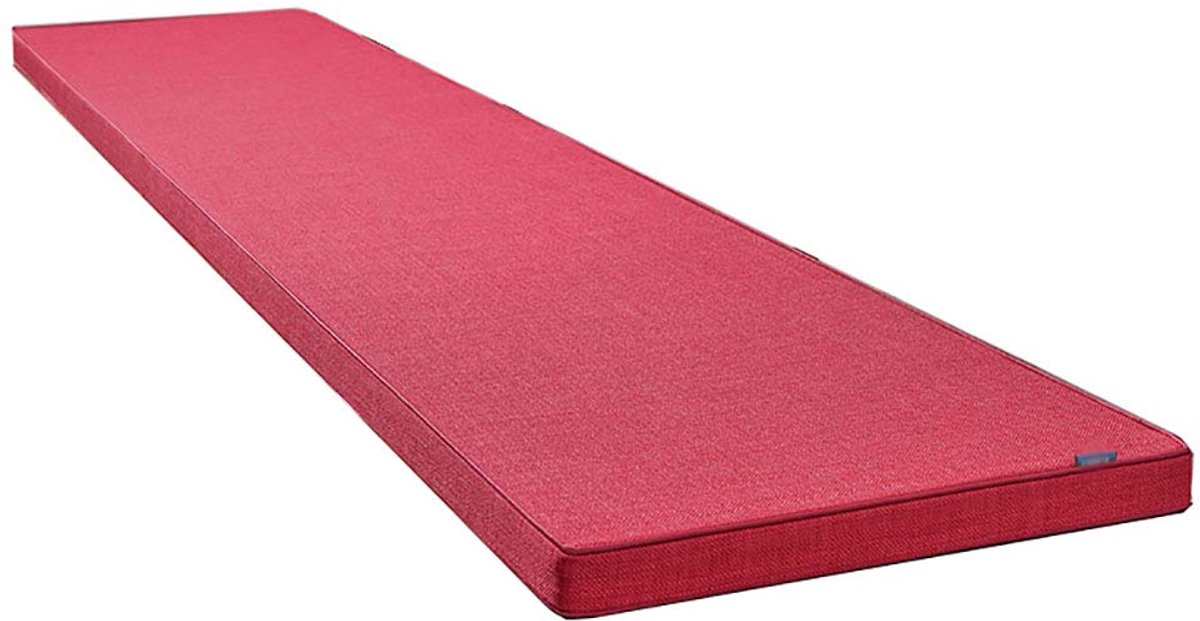 Bench Pad Kussen Tuin Patio Bench Pad Outdoor Bench Kussen Pad voor Tuin Bank of Swing - Bank Kussens voor 2 Mensen-Rood 150×30×3cm (59×12×1.2")