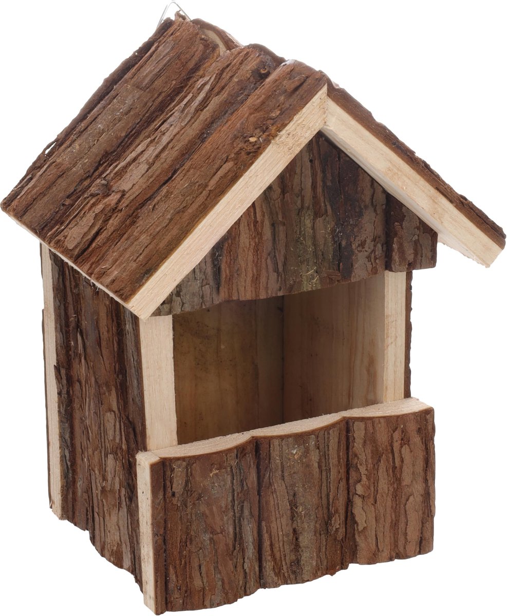 Dailygoods- Nestkastje Hout 15,5x13x20CM - Vogelhuisje - Schuilplaats - Veilig - Robuust - Eenvoudig te installeren