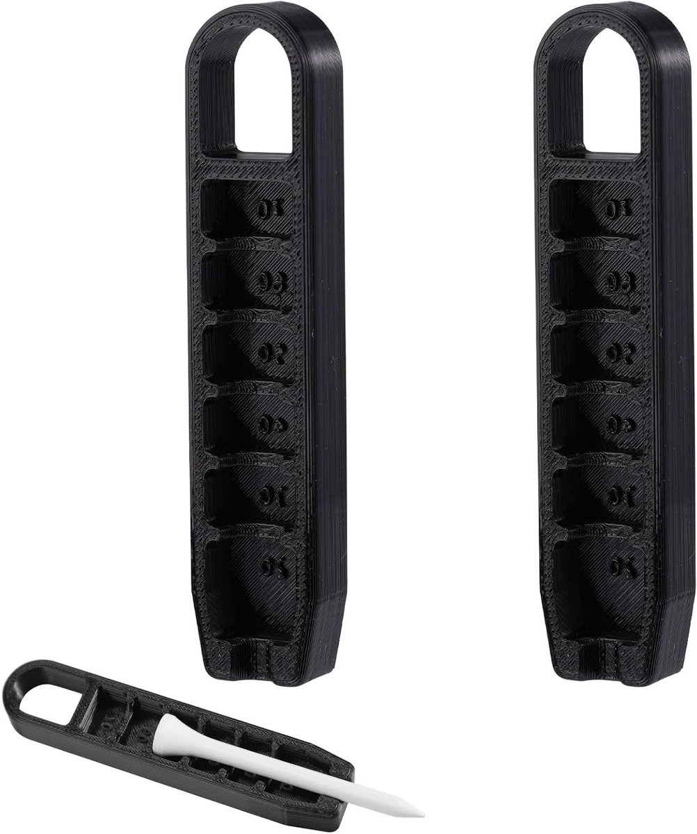 2 Stuks Golf Tee Hoogte Versteller met 6 Instellingen - Precisie Aanpasbare Golf Tee Lift Tool voor Consistente Slagen en Training Accessoires